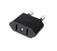 VIEVRE USA to EU 2-Pin Power Adapter for America, Mexique, Canada, Egypt, Spain - Universal Travel Adapter (Black)