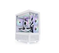 View 170 TG ARGB Snow Boîtier Micro-ATX ; 3 Ventilateurs ARGB de 120 mm Inclus ; Prend en Charge Un radiateur jusqu'à 280 mm ; Double Panneau Avant et latéral en Verre trempé ; CA-1Z4-00M6WN-00