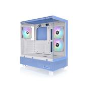 View CA-1Y7-00MFWN-01 TG ARGB Boîtier E-ATX Bleu Hortensia Moyen ; 3 Ventilateurs ARGB de 120 mm Inclus ; Prend en Charge Un radiateur jusqu'à 360 mm ; Double Panneau Avant et latéral en Verre trempé
