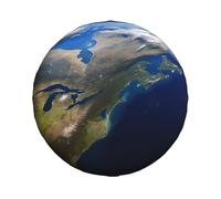 View from Space America - Housse de pneu de secours pour remorque de camping-car, imperméable et anti-poussière - Ajustement universel pour SUV, camion, remorque de voyage, 38,1 cm