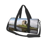 View of The Dunguaire Castle - Sac de sport pour homme et femme - Sac de voyage en toile - Sac de week-end léger - Sac de sport fourre-tout de sport - Noir - Taille unique, Noir , Taille unique