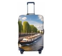 View Of The Seine Housse de bagage de voyage lavable et résistante aux rayures pour bagages de 45,7 à 81,3 cm, Vue sur la Seine, S