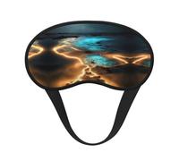View Under The Moon Masque de sommeil occultant à imprimé - Couvre-yeux confortable pour homme et femme, parfait pour dormir, méditation, voyage