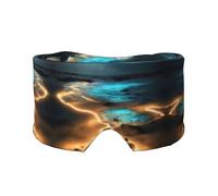 View Under The Moon Masque de sommeil pour les yeux et les oreilles - Cadeau doux pour homme et femme, bandeau de yoga réglable