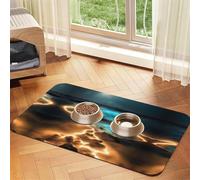 View under the moon Nappe en cuir absorbant pour animaux domestiques 30 x 45 cm avec base en caoutchouc antidérapant pour chats et chiens