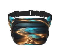 View under the moon Sac banane imprimé à la mode, sac messager unisexe, sac banane de voyage à la mode