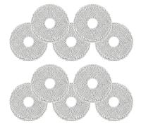 VIEWALL Lot de 10 Serpillères pour Dreame L10s Ultra Gen 2,L10 Ultra,L20 Ultra,L10s Pro Ultra Heat,Xiaomi X10+,compatible avec ECOVACS DEEBOT T30 Omni en Microfibre Douce,Lavable et Réutilisable Mop