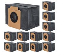 VIEWALL Lot de 12 sacs à poussière compatibles avec aspirateur robot Eufy Clean X8 Pro X10 Pro Omni (noir)