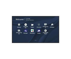 Viewsonic CDE7530 Écran Professionnel 75" 4K UHD 3840x2160 450cd/m² TFT LED Directe, Android 11, HDMI 2.0, WiFi, VESA 600x600, 8ms