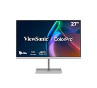 ViewSonic ColorPro VP2766-2K-W Moniteur 27" 2K QHD, validé Pantone, Delta E<2, 100 % sRGB, 90 W USB-C, 120 Hz, moniteur créatif pour la conception graphique et le montage vidéo, ergonomique, sans