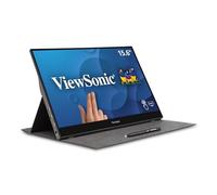 Viewsonic TD1655 écran plat de PC 39,6 cm (15.6") 1920 x 1080 pixels Full HD LED Écran tactile Multi-utilisateur Noir, Argent