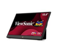 Viewsonic VA1655 Moniteur portable 40 cm (15,6 pouces) (Full HD, panneau IPS, mini HDMI, 2x USB-C pour Raspberry Pi/Xbox/PS4/PS5, haut-parleurs) Noir
