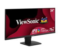ViewSonic VA3456-MHDJ - Écran LED - 34" (34.1" visualisable) - 3440 x 1440 UWQHD @ 75 Hz - IPS - 400 cd/m² - 1000:1 - HDR10 - 4 ms - 2xHDMI, DisplayPort - haut-parleurs Noir G