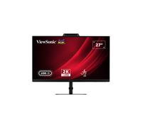 ViewSonic VG2741V-2K Écran de visioconférence QHD de 27 pouces avec port USB-C et webcam certifiée Windows Hello