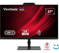 ViewSonic VG2741V-2K Monitor mit Hello-zertifizierter Webcam 68,6 cm (27``) Quad HD, IPS, 4 ms, HDMI, DisplayPort, USB-C, USB-A, RJ45, 3,5 mm Klinke (VG2741V-2K)