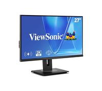 ViewSonic VG2748A-2K Moniteur ergonomique IPS QHD de 27 pouces avec capteur de lumière ambiante, variateur d'écran, alerte de confidentialité d'écran, hub USB, DisplayPort, HDMI et VGA pour la maison