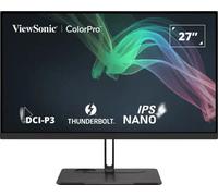 ViewSonic VP2776T-4K Écran PC 27 Pouces 4K UHD, Thunderbolt 4, 98% DCI-P3, 100% sRGB, HDR400, Ergonomique, Double HDMI, USB-C, DisplayPort, Chaînage en Guirlande, Garantie 5 Ans