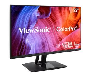 ViewSonic VP2756-2K Moniteur IPS 27'',QHD , sans bords sur 3 côtés, 100% sRGB, certifié Pantone, 5ms, 350 nits, HDMI, DisplayPort, USB-C, Rotation-Auto, ajustable en hauteur