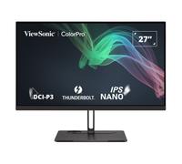 ViewSonic VP2776T-4K Écran PC 27 Pouces 4K UHD, Thunderbolt 4, 98% DCI-P3, 100% sRGB, HDR400, Ergonomique, Double HDMI, USB-C, DisplayPort, Chaînage en Guirlande, Garantie 5 Ans
