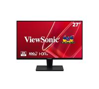 ViewSonic VS2725-2K Écran PC 27 Pouces 2K QHD, 100Hz, 1ms MPRT, VA, Deux haut-parleurs, Sans cadre, HDR10, 2 x HDMI, DP, Garantie de 2 ans