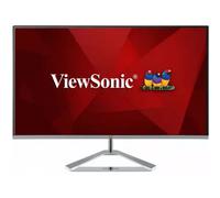 ViewSonic VX2776-SMH Moniteur 27", Full HD, 4ms, 250 nits, VGA, HDMI, DisplayPort, hauts-parleurs, chassis argenté sans bords