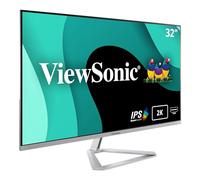 ViewSonic VX3276-2K-mhd Moniteur IPS 32" QHD, 75Hz, couleurs 10 bits, 2x HDMI, DisplayPort, Mini DisplayPort, haut-parleurs, chassis argenté sans bords
