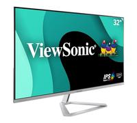 ViewSonic VX3276-MHD-2 Moniteur IPS 32" Full HD, VGA, HDMI, DisplayPort, hauts-parleurs, chassis argenté sans bords