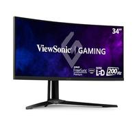 ViewSonic XG341C-2K Moniteur de Jeu incurvé 34" 1440p 21:9 1ms, 200 Hz, FreeSync Premium Pro, Mini LED, HDMI 2.1, USB C, HDR1400