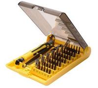 Viewtek - coffret professionnel de tournevis de précision 45 en 1 pour le high tech : téléphone iphone 4 5 6, samsung, tablette, disque dur, pc portable & tour, pda, psp, nintendo nds, mp3 etc.. G