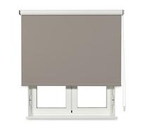 VIEWTEX | Store Enrouleur occultant Isolant Thermique Opaque Solpor Brun 105 X 250cm| Fabriqué en Europe | 5 Ans de Garantie