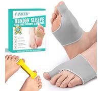 Viexpand 3Pièces Chaussettes Valgus,Valgus Bande d'entraînement pour orteil,haussettes ValgusCorrection, correcteurs d'hallux valgus,Séparateurs D'Orteils,pour halluxvalgus,homme et femme(Gris)