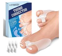 Viexpand 6 Pièces Correcteur Hallux Valgus en Silicone, Séparateurs d'Orteils Transparent,Étirement Ecarteur d'orteil, Protection Orteils, Lavable et réutilisable,Pour Hommes et Femmes