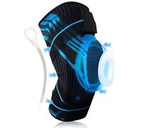 Viexpand Réglable Genouillère Sport, Genouillere Ligamentaire Genou, Genouillère Élastique Réglable Pour Hommes et Femmes, Pour Haltérophilie et Course, Vélo, Fitness, Basketball(M)