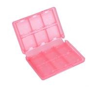 VIFER 28 en 1 Jeu Carte Mémoire Étui PP en Plastique Carte Cartouche Boîte de Rangement pour 3DS DSL DSI LL(Rose)