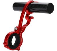VIFER Extension de Guidon de Vélo 10cm Rallonge de Guidon Alliage Aluminium Extension à Pince Simple pour Vélo pour LED Lumière Téléphone GPS (Rouge)