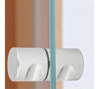 VIFER Poignée de Porte de Douche en Alliage D'Aluminium Chrome-plaqué Poignée de Poignée de Tirage pour la Maison Salle de Bains Douche en Verre Quincaillerie de Porte(3)