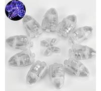 VIFERR 50pcs lumières de ballon LED étanches multicolores, flash étanche petite lumière LED ronde pour lanterne en papier oeuf de Pâques citrouille fête d'anniversaire décoration de mariage(Coloré)