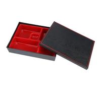 VIFERR Boîte à Bento Japonais, Boîte à Lunch Portable Plateau à déjeuner en plastique avec couvercle Boîte de Rangement pour Bureau de Pique-Nique Enfants Adultes