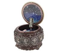 VIFERR Boîte à Musique Vintage du Zodiaque Boîte à Musique 12 Constellations avec Déesse Rotative Scintillante Lumière LED Boîte à Musique en Résine pour Anniversaire Noël Saint Valentin, Scorpion