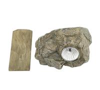 VIFERR Fake Rock Key Box Resin Simulate Stone Holder Solar Light Outdoor Garden Yard