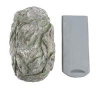 VIFERR Fake Rock Key Hider Mether résistant Rangement sûr Rentre décoratif Masquer Un Support de clé Stone Gris Clair extérieur