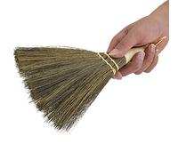 VIFERR Mini Balai de Paille, Balai de Paille de Riz Balai de Nettoyage de Sol Fait à La Main Brosse de Table pour Jardin Extérieur, Cuisine, Bureau