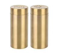 VIFERR Salière et Poivrière, 2Pcs Stainless Steel Spice Bottle Salt & Pepper Shakers Spice Set pour la Cuisine, le Barbecue, le Camping, le Restaurant