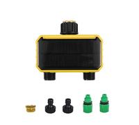 VIFERR Smart Programmateur Arrosage WiFi 2 Voies, Solaire y Batterie Intégrée, Contrôleur d'irrigation Automatique à Distance Wi-FI pour Plantes D'intérieur, Jardin