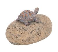 VIFERR Turtle Stone Key Hider résine Migne Turtle Decor Fake Rock Key Hider Rangement Boîte de Rangement extérieur Ornement du Jardin intérieur