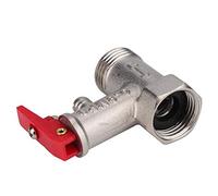 VIFERR Vannes de chauffe-eau électrique 1,27 cm 0,8 MPa en laiton - Vanne de décharge de pression mâle x femelle - Valve de sécurité BSP pour salle de bain, toilettes et cuisine