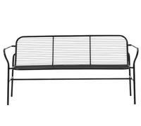 Normann Copenhagen Banc de jardin Vig Dining noir LxHxP 164x83x57cm