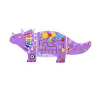 Viga 44753FSC Triceratops Dino Wall Activity Panel Game for Children