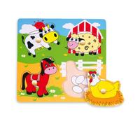 Viga 59562 Puzzle plat en bois - Animaux de la ferme