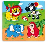Viga 59563 Puzzle plat en bois - Animaux sauvages